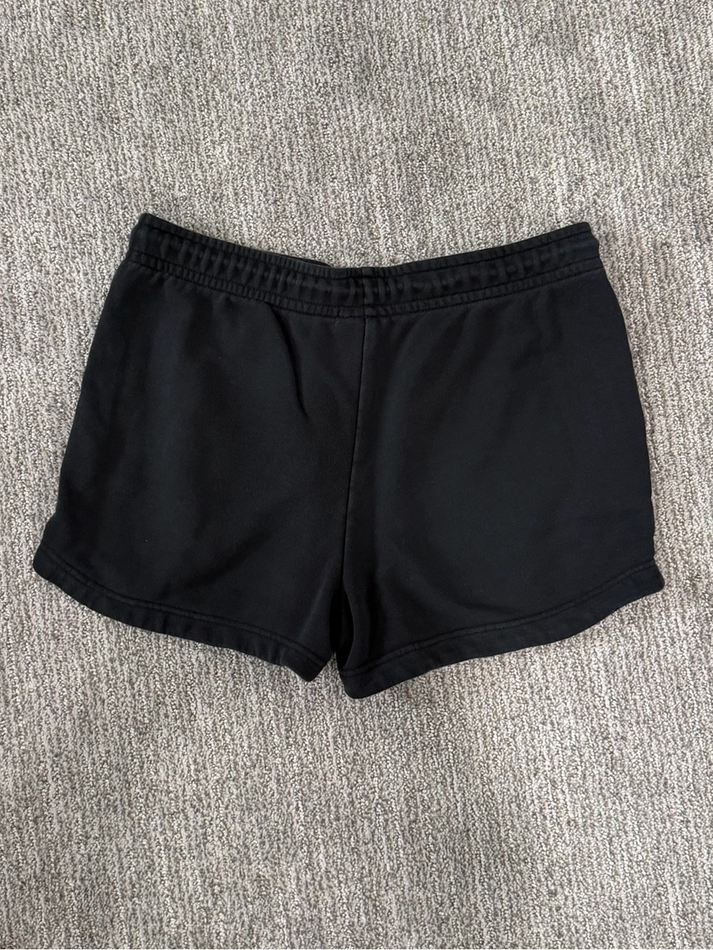 Nike Black Athletic Shorts with White Swoosh Logo - Picture 3 of 4